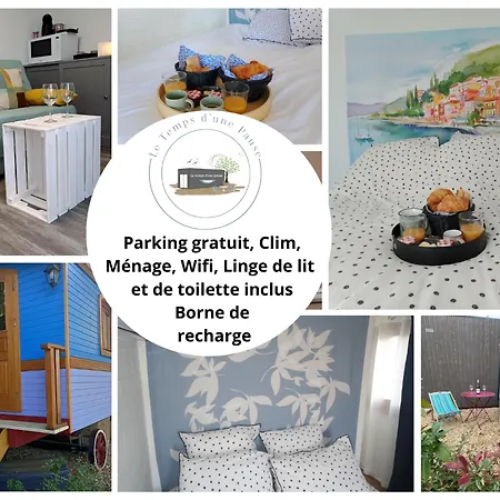Holiday home Le Temps D'une Pause: Beaujolais-view Retreat With Ev Charging